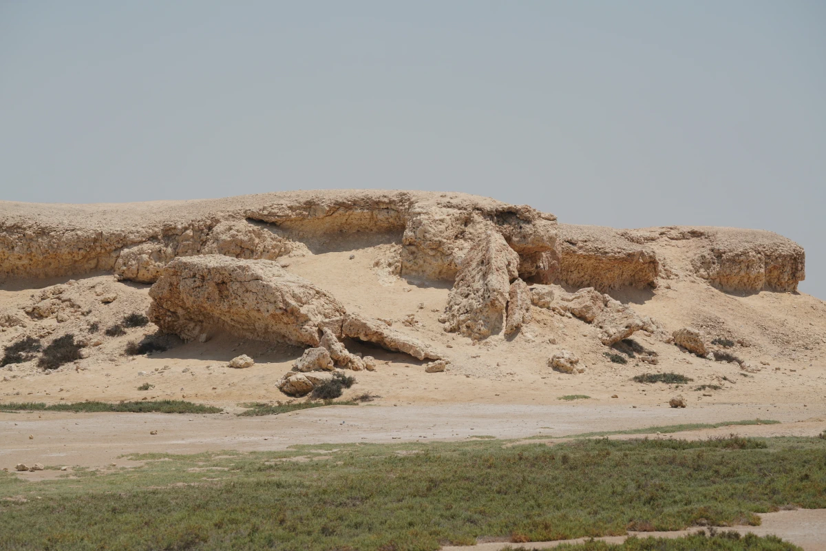 Felsformation in Purple Island bei Al Khor