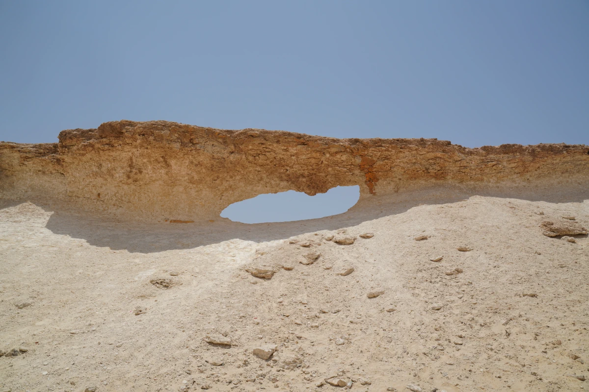 Zekreet Eye Mushroom Rock in Katar