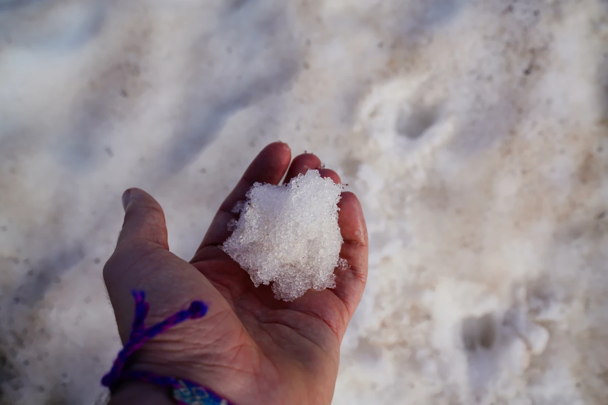 Schnee Mitte Juni am Psilorítis auf Kreta