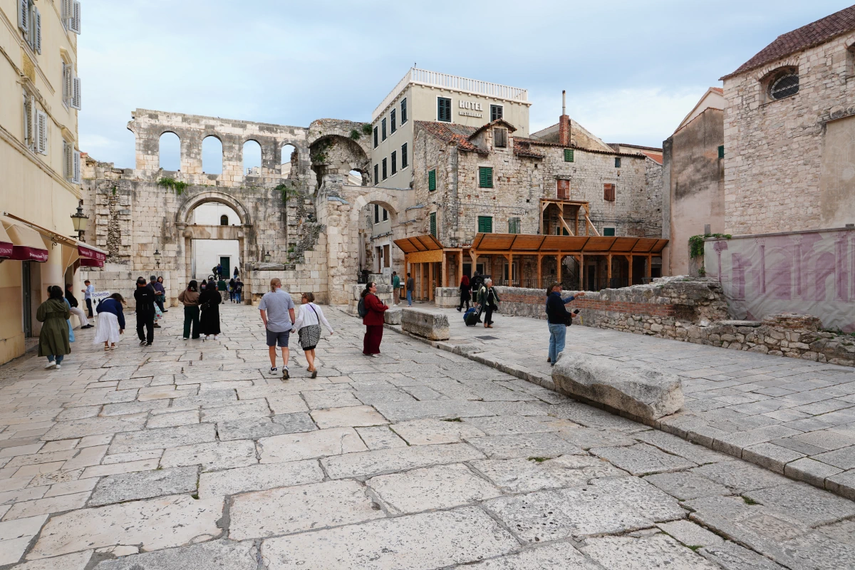 Ruinen des Diokletianspalast in Split
