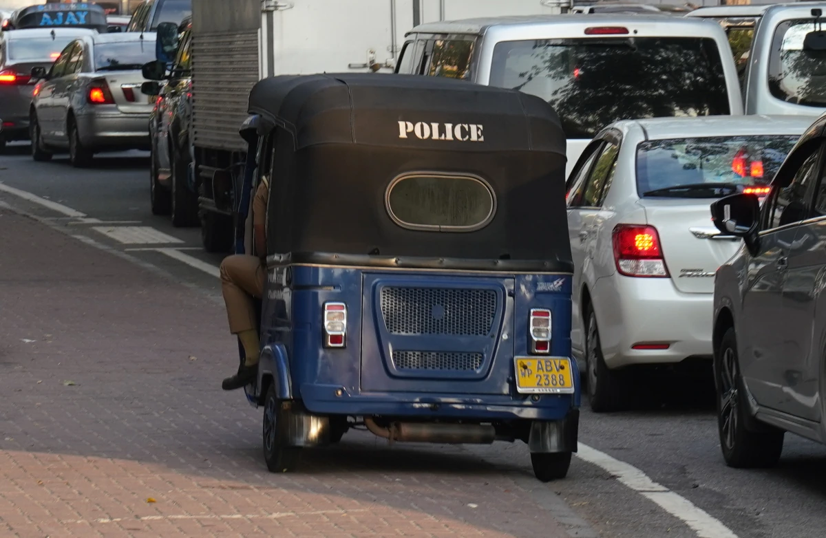 Polizei-Tuktuk