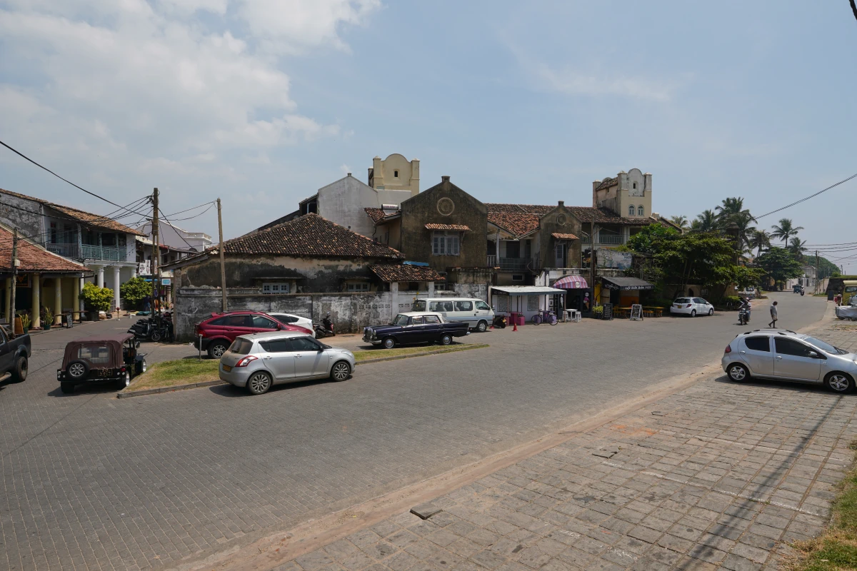 Typische Architektur in Galle Fort (Rampart Street)