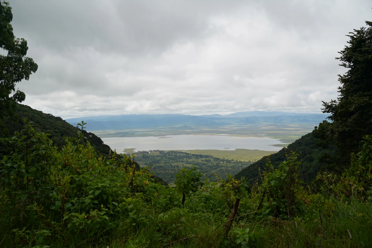 Blick in den Ngorongoro-Krater