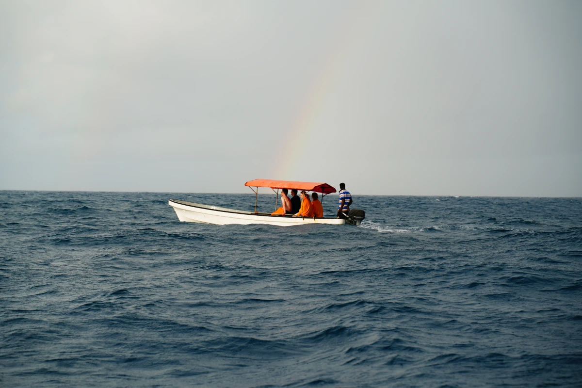 Am Ende des Regenbogens befindet die andere Hälfte unserer Gruppe