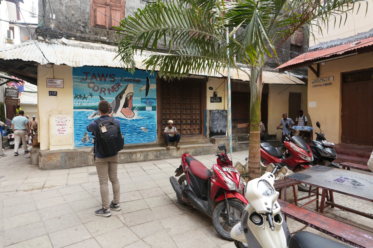 Jaws Corner in Stone Town in Sansibar-Stadt