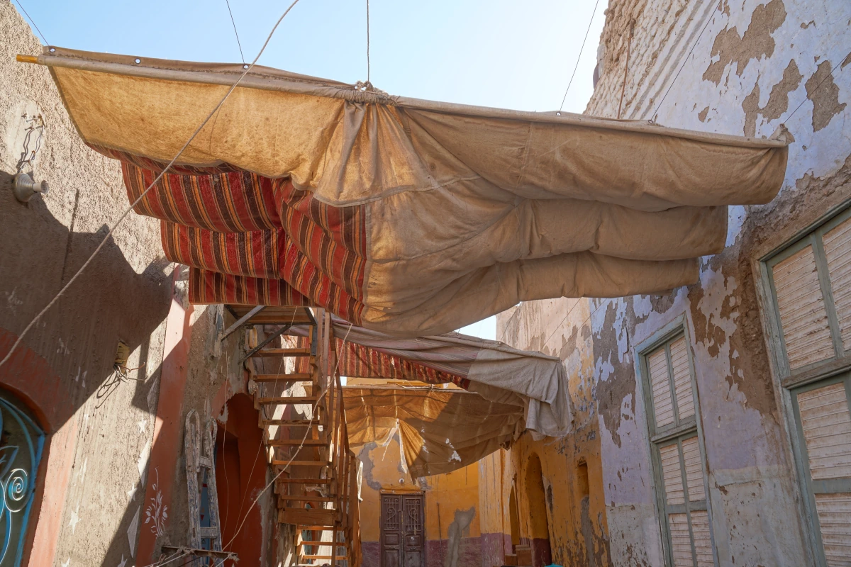 Straße in Koti auf Elephantine in Assuan