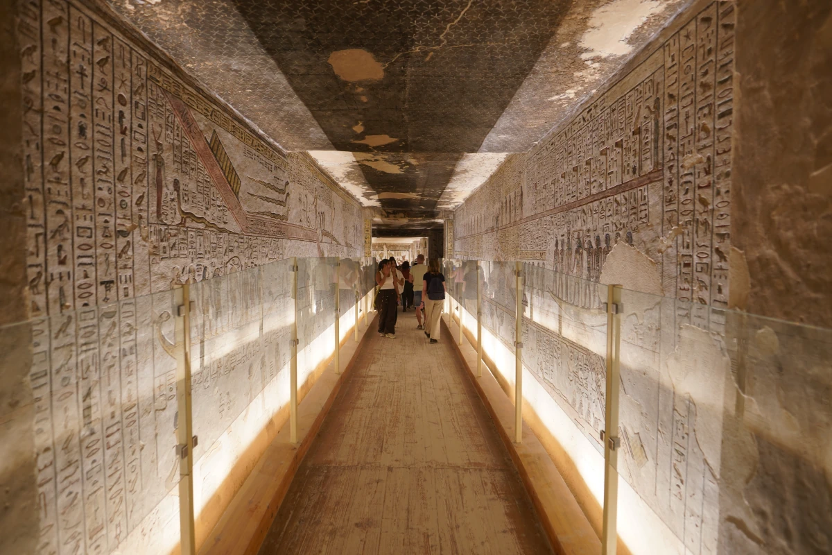 Korridor D2 im Grab von Ramses III. (KV11) im Tal der Könige