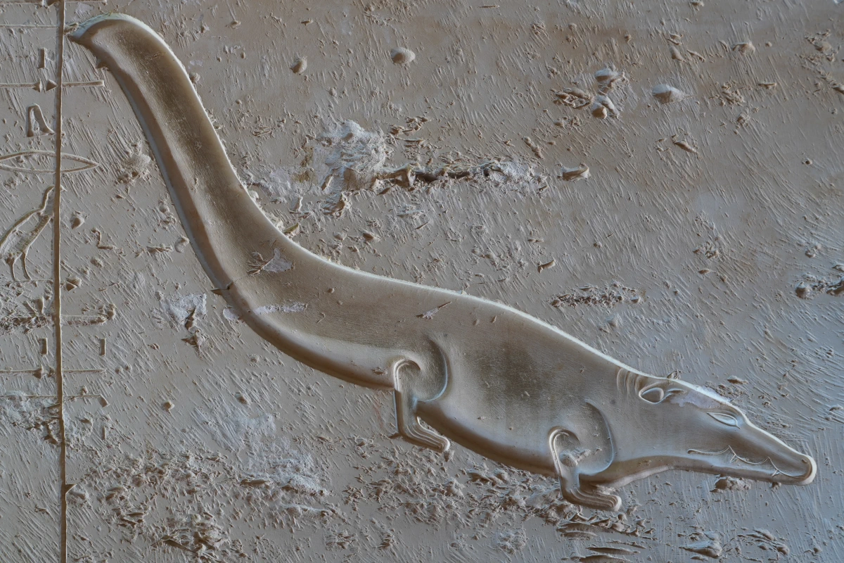 Krokodilrelief im Grab von Sethos II. (KV15) im Tal der Könige