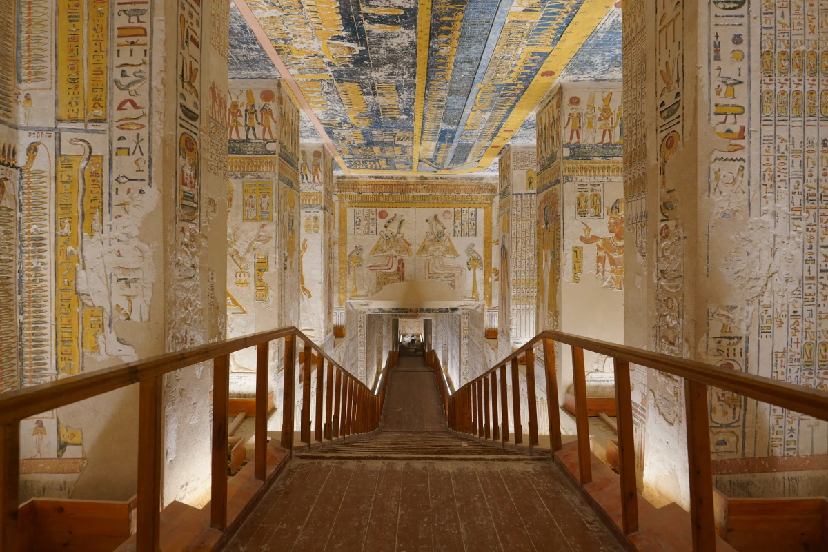 Säulenhalle F im Grab von Ramses V./VI. (KV9) im Tal der Könige