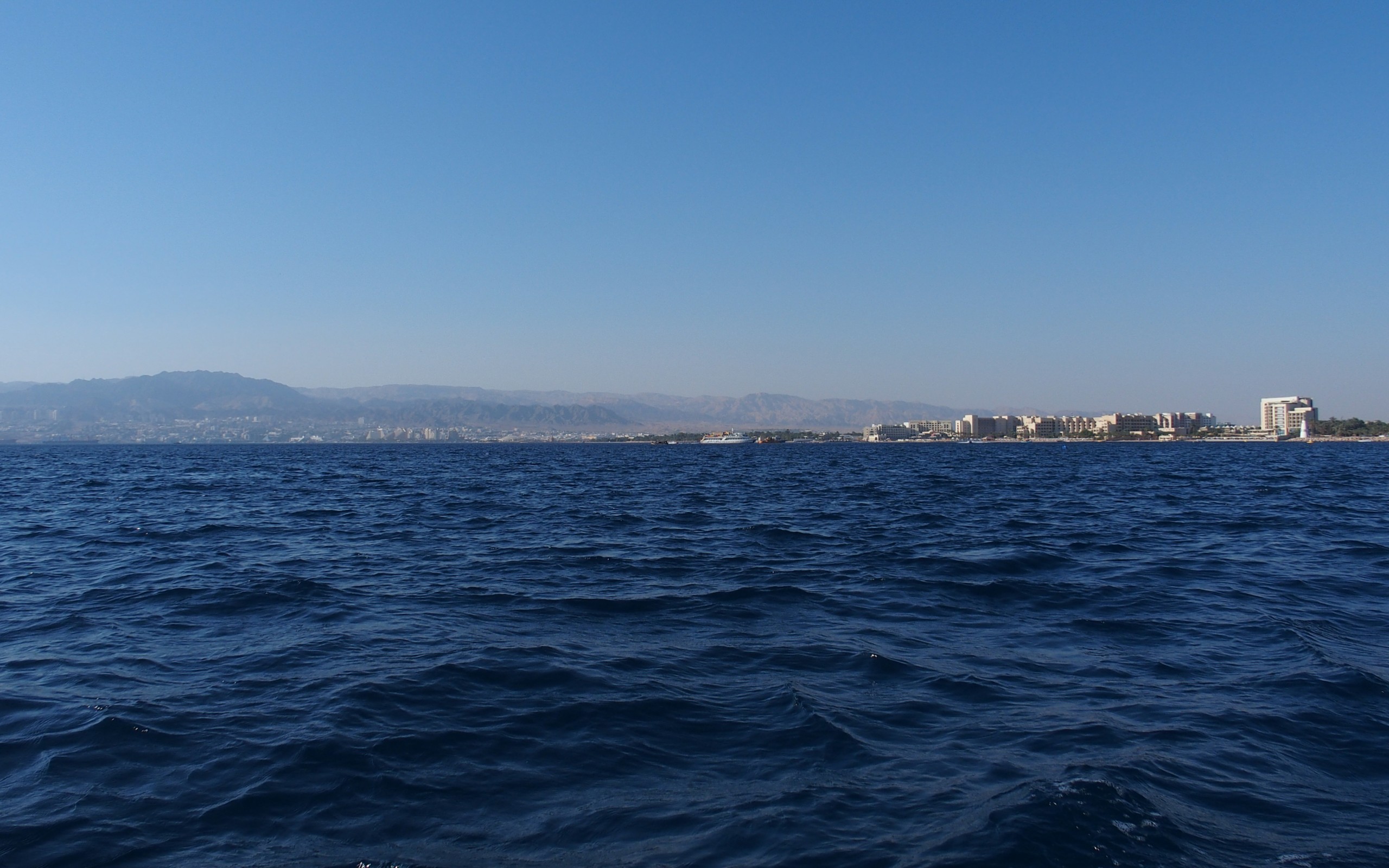 Skylines von Eilat und Aqaba